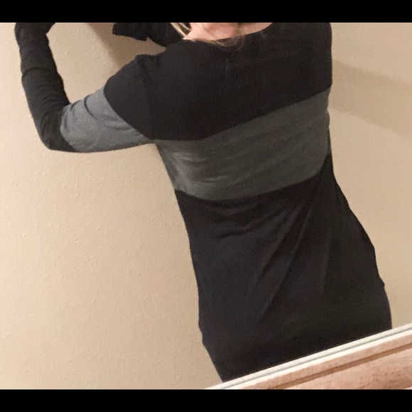 Brand New Black & Gray Color Block Shirt Top - Picture 5 of 5